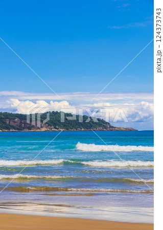 Praia Lopes Mendes beach on tropical island Ilha Grande Brazil. 124373743