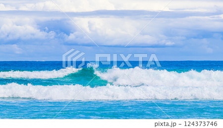 Strong waves Praia Lopes Mendes beach Ilha Grande island Brazil. 124373746