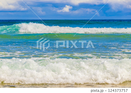 Strong waves Praia Lopes Mendes beach Ilha Grande island Brazil. 124373757