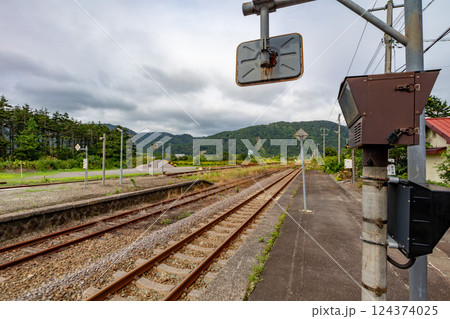 JR北海道 室蘭本線にある無人駅、静狩駅 124374025