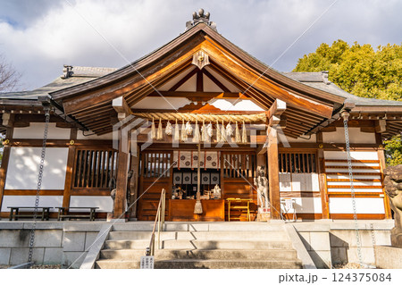 京都伏見区横大路天王後　田中神社（勝ち馬、子孫繁栄のご利益）馬の神様　勝ち馬祈願の神　拝殿 124375084