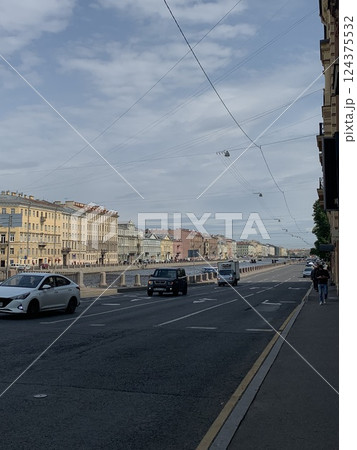 View of the city center from the street. 124375532