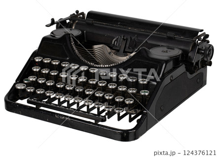 Antique retro vintage typewriter. 124376121