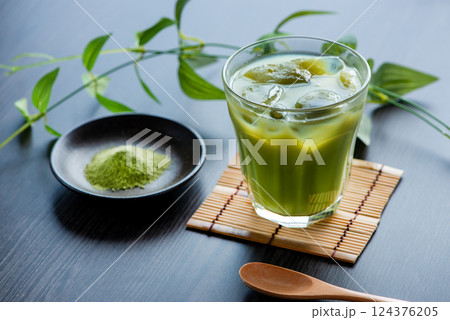 抹茶イメージ 抹茶ラテ 抹茶イメージ 抹茶ラテ 124376205