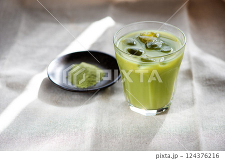 抹茶イメージ 抹茶ラテ 抹茶イメージ 抹茶ラテ 124376216