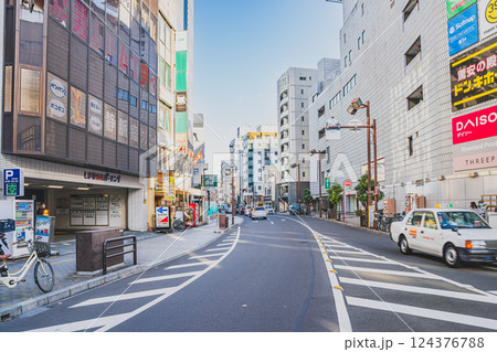 冬の静岡市の街並み(静岡県) 124376788