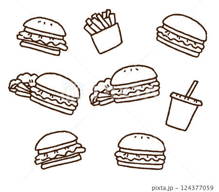 ハンバーガーセット ハンバーガーセット 124377059