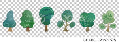 木のイラスト 124377579