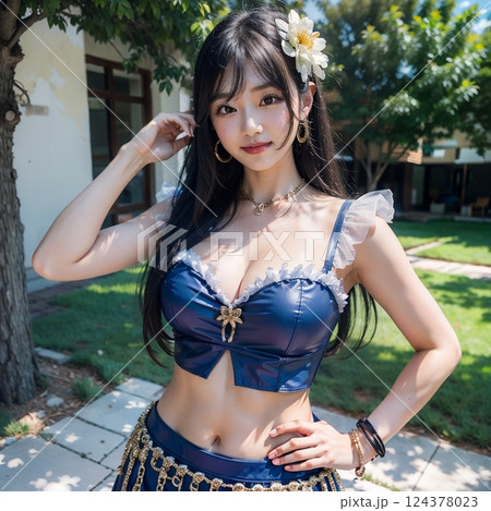 オシャレ。コスプレでポーズ～～！！ 124378023