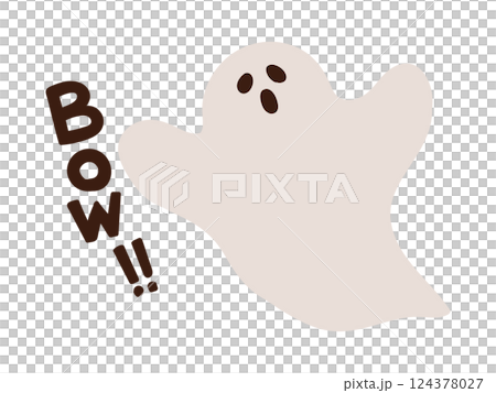 可愛的海外風幽靈插畫 124378027