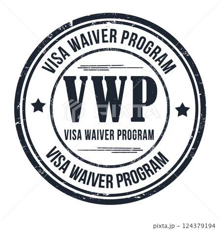 VWP ( Visa Waiver Program) grunge rubber stamp VWP ( Visa Waiver Program) grunge rubber stamp 124379194