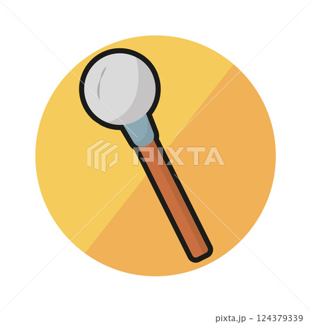 Isolated mace weapon medieval icon Isolated mace weapon medieval icon 124379339