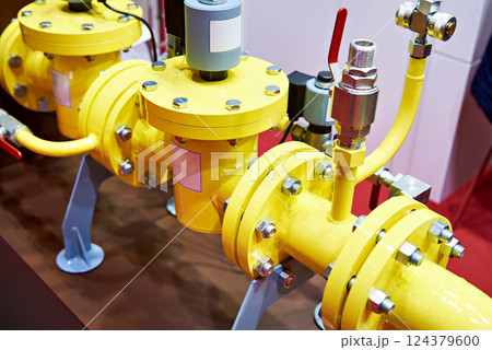 Pipeline with solenoid valve 124379600