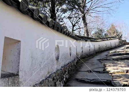 備中松山城の三の平櫓東土塀 備中松山城の三の平櫓東土塀 124379703