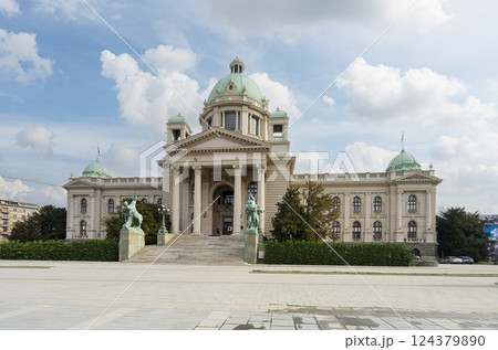 House of the National Assembly in Belgrade, Serbia 124379890