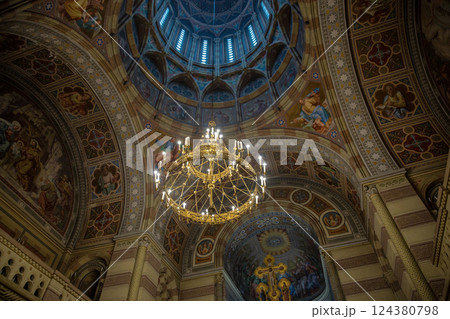 Chernivtsi National University Three Hierarchs Church interior, Ukraine. Chernivtsi National University Three Hierarchs Church interior, Ukraine. 124380798