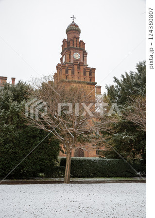 Chernivtsi National University in winter, Ukraine. Chernivtsi National University in winter, Ukraine. 124380807