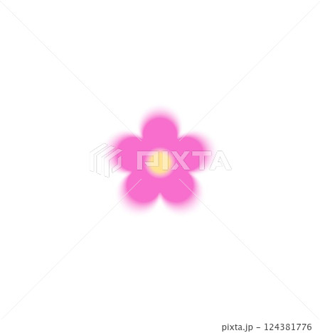 Daisy flower gradient blurred vector element, pink yellow chamomile with aura, soft blossom plant Y2K aesthetic symbol Daisy flower gradient blurred vector element, pink yellow chamomile with aura, soft blossom plant Y2K aesthetic symbol 124381776