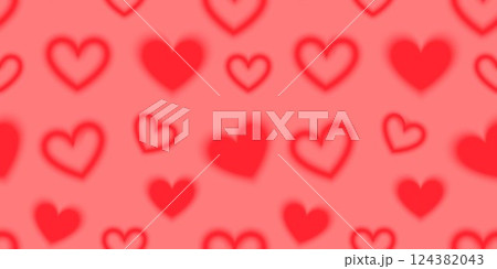Y2K gradient blurry hearts on seamless pattern vector design, red heart with aura, love symbol on romantic background Y2K gradient blurry hearts on seamless pattern vector design, red heart with aura, love symbol on romantic background 124382043