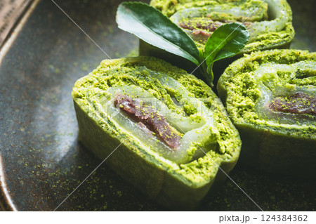 抹茶の和菓子　抹茶スイーツ 124384362