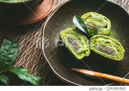 抹茶の和菓子　抹茶スイーツ 124384363