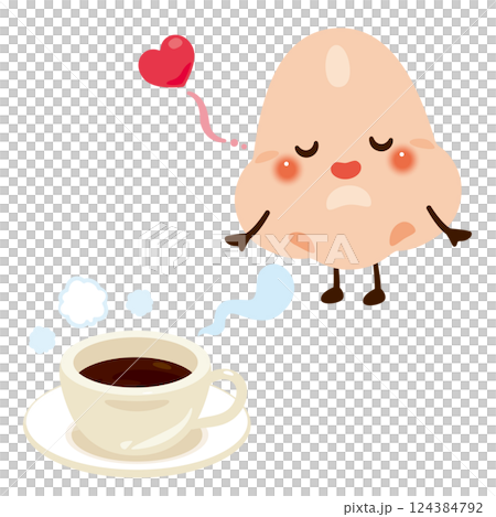 對好聞的氣味作出反應的鼻子的字符插圖 124384792