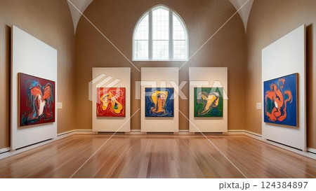 美術館の風景 124384897