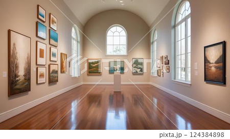 美術館の風景 124384898