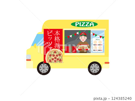 キッチンカーイラスト09 124385240