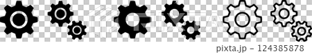 Gear/settings icon illustration 1 Gear/settings icon illustration 1 124385878