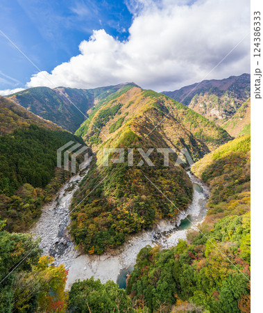 【徳島】ひの字渓谷【秋】 124386333