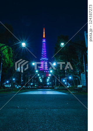 芝公園4号地からの東京タワー 芝公園4号地からの東京タワー 124387273