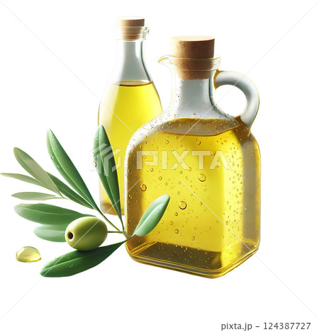 bottle of olive oil 124387727