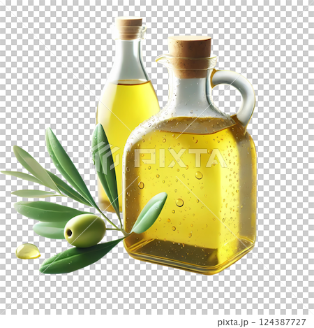 bottle of olive oil 124387727