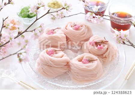 さくらそうめん　さくら素麺　桜そうめん 124388623