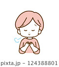 ほっとする女性 124388801