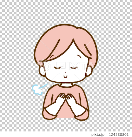 A relieved woman A relieved woman 124388801