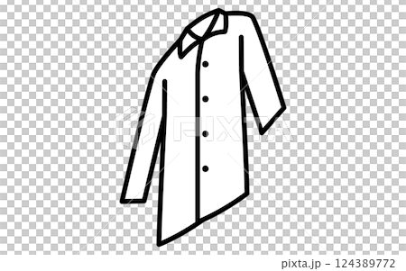 Men's travel coat, clothing simple isometric line icon (black and white) Men's travel coat, clothing simple isometric line icon (black and white) 124389772