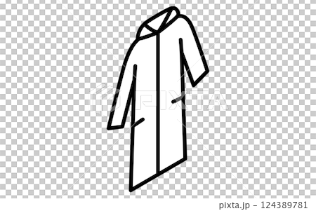 體育場球場、衣服簡單等距線圖示（黑白） 124389781
