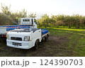 りんご農園トラック 124390703