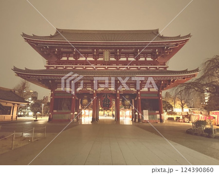 夜の雷門(レトロVer) 夜の雷門(レトロVer) 124390860