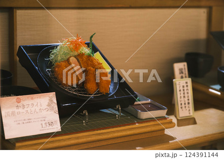 [関西国際空港]とんかつのサンプル品 124391144