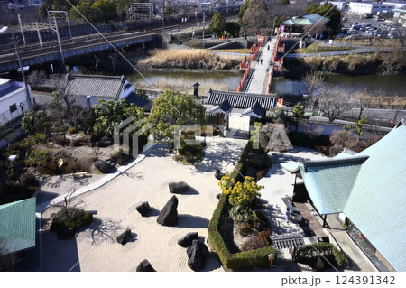 清州城　中庭と大手橋 124391342