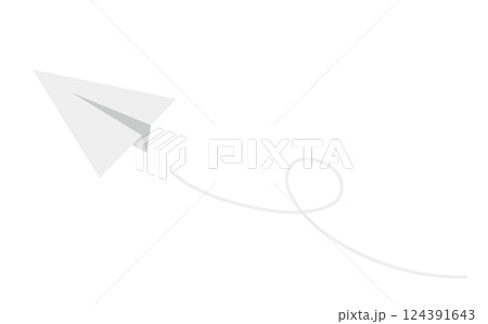 紙飛行機のイラスト素材 124391643
