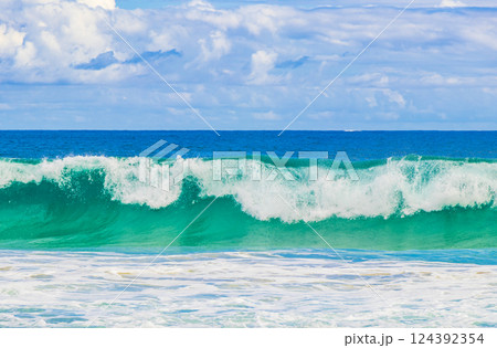 Strong waves Praia Lopes Mendes beach Ilha Grande island Brazil. 124392354