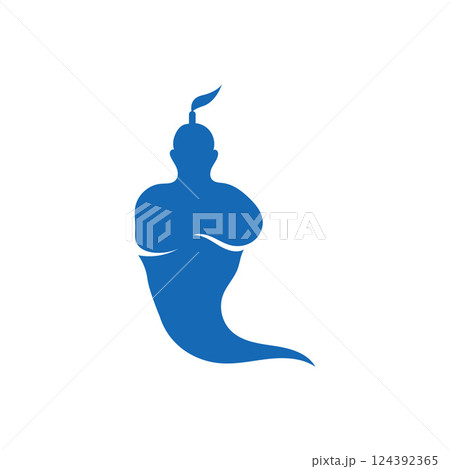 blue genie icon 124392365