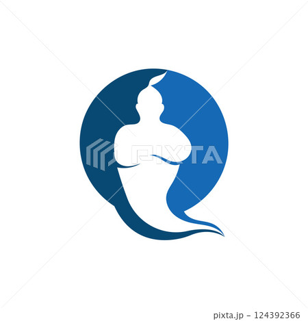 blue genie icon blue genie icon 124392366
