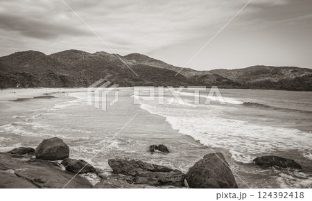 Praia Lopes Mendes beach on tropical island Ilha Grande Brazil. 124392418