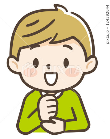 納得した男の子のイラスト 124392644