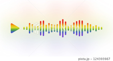 Audio voice colorful message wave with play button in messeger. The concept of people communicating through mobile app. Vector illustration for a website or application. Audio voice colorful message wave with play button in messeger. The concept of people communicating through mobile app. Vector illustration for a website or application. 124393987